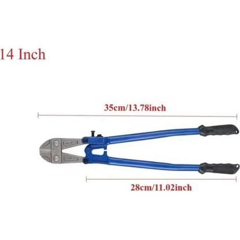 Pince Coupante - Bec Plat - 35 5 Cm - Acier T8 - Pour Câbles En Acier - 1 Pièce (1/5)