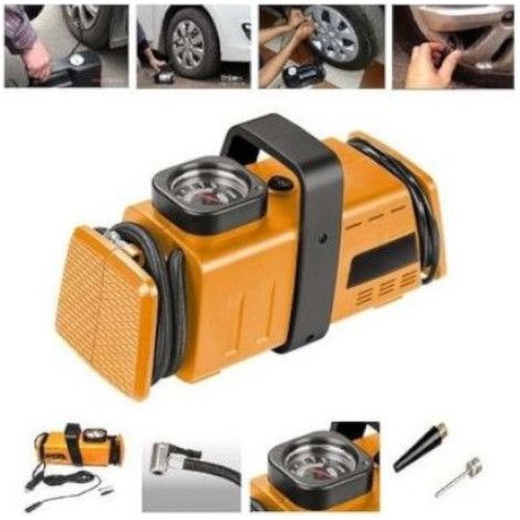 Kompressor zum Aufpumpen von Reifen, 10 Bar, 12 V und 220 V, geeignet für Autos, Kleintransporter, Geländewagen, Roller, Fahrräd