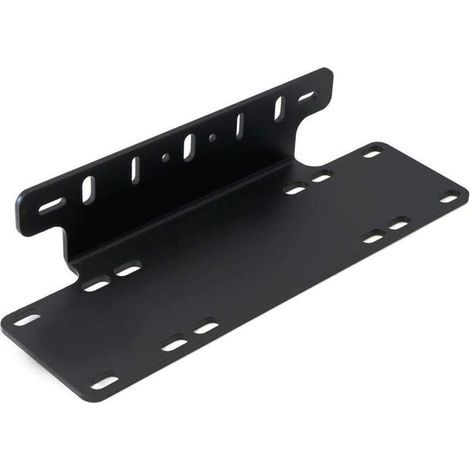 Support Universel de Plaque D'immatriculation Alliage Noir Pare-chocs Avant Barre Led et Feux de Travail Support de Fixation de plaque d'immatriculation pour 4X4 voiture Camion (1/4)