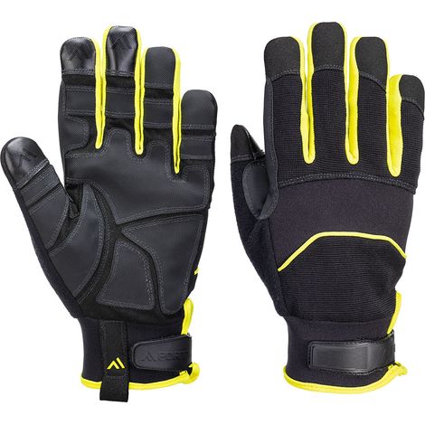 Guanto resistente alle spine - XXL - Nero/giallo - Portwest