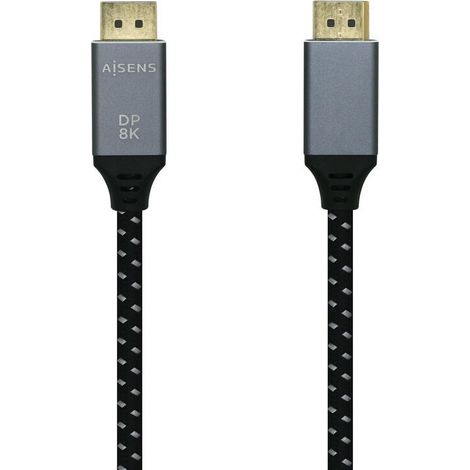 Cable DisplayPort Aisens A149-0434 50 cm Negro Negro/Gris (1/4)