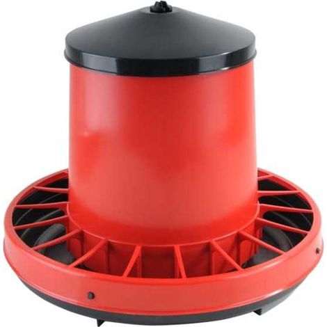 Comedero para pollos de plástico Venere, 39 cm de largo, 33 cm de alto, peso 8 kg