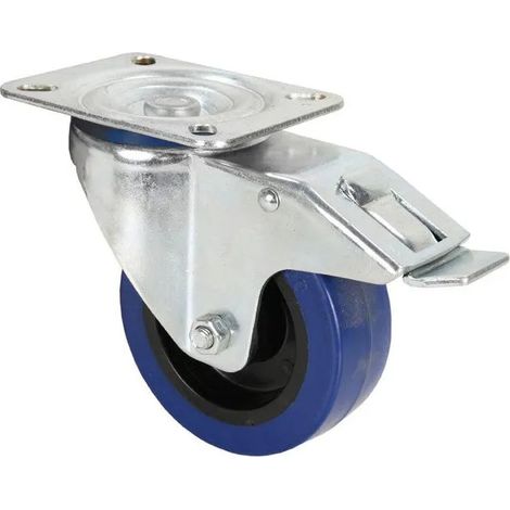 Ruedas giratorias Adam Hall 372191 freno doble rodamiento 100 mm
