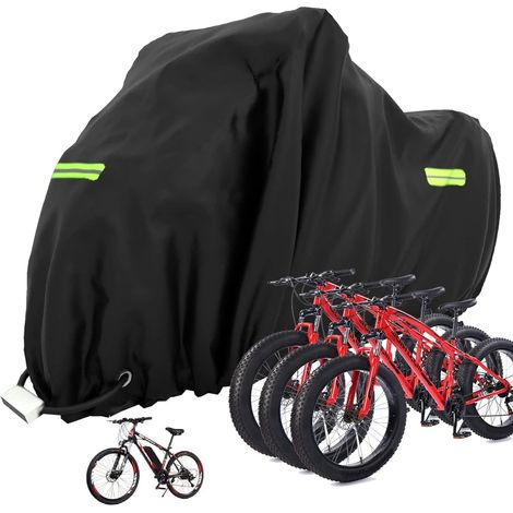 Housse de protection imperméable pour vélo 1, 2, 3 vélos, 210 x 112 x 112 cm, housse de protection pour garage à vélo, résistante aux intempéries, avec trous de serrure (1/5)