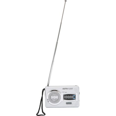 Radio portable AM/FM multifonctionnelle, mini radio de poche à piles, idéale comme cadeau. (1/5)