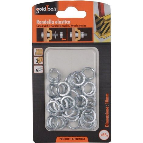 Kaela - Set Confezione 65gr. Rondelle Elastiche In Acciaio Rondella Diametro 10 Mm 90837 - (1/2)