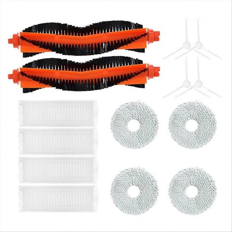 Brosse latérale à rouleau avec filtre et chiffon pour balai autonettoyant Xiaomi Mijia (1/5)