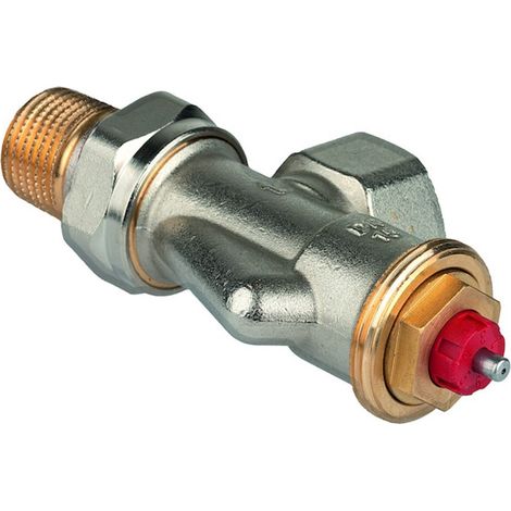 Resideo Corpo valvola termostatica FX ottone nichelato, Assiale, 1/2", V2000AFX15