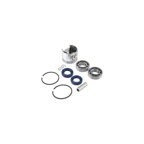 Kit paraolio cuscinetti da 37 mm – Compatibile con STIHL 017 MS170 – 1 pistone, 2 fasce elastiche, 2 cuscinetti albero motore, 2 paraoli