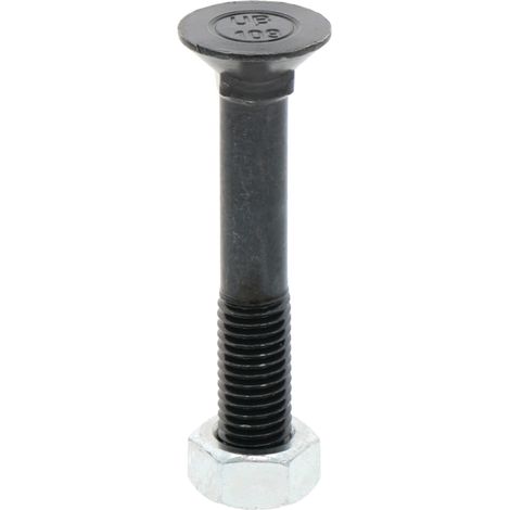 Boulon de charrue avec écrou M12x1,75 longueur 75 mm classe 10,9 DIN 608 pour charrue 1275810