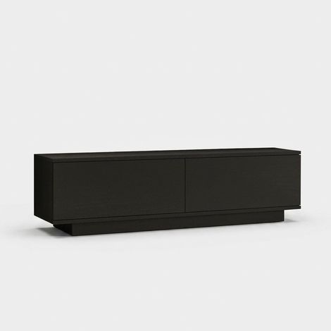 Moderner TV-Schrank mit Türen 140 cm Savel - Schwarz