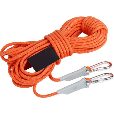 Corde de sauvetage en plein air, corde de sécurité d'alpinisme, corde d'escalade, corde d'évacuation d'assurance, équipement de survie de randonnée en plein air, 10 mm, 10 m, peut supporter 1 200 kg (1/5)