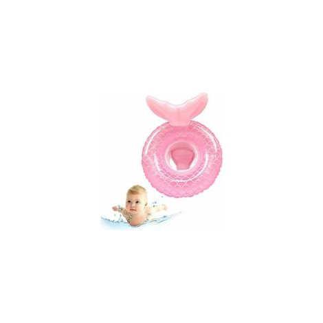 Siège de natation gonflable pour bébé sirène, flotteur bouée à partir de 6 mois –