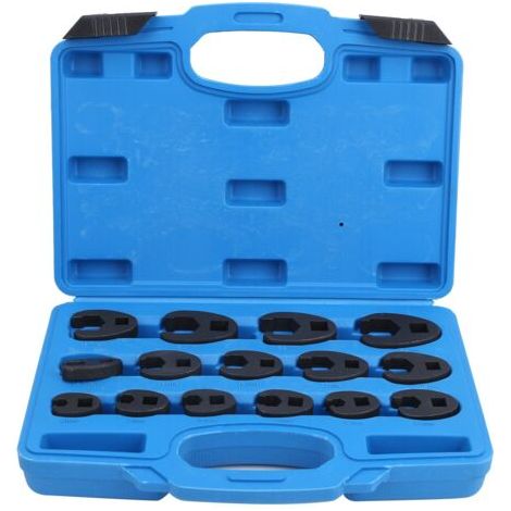 CHICIRIS Ensemble de Clés D'écrou de L'écrou, 15pcs Téle D'écrou de Poussée 3 8 Pouces et 1 2 Pouces à l'extrémité Ouverte Crowfoot Spanner 8 24 Mm CR MEIL. (1/5)