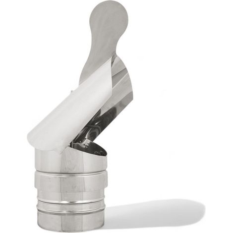 Frasco redondo de acero inoxidable duradero y de alta calidad, ideal para calentar y ventilar - Tamaño Ø 25 cm (1/5)