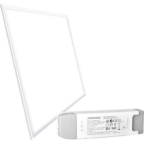 Panneau LED 60x60 encastrable - Dimmable TRIAC - 44W - UGR19 - Blanc Neutre (1/5)