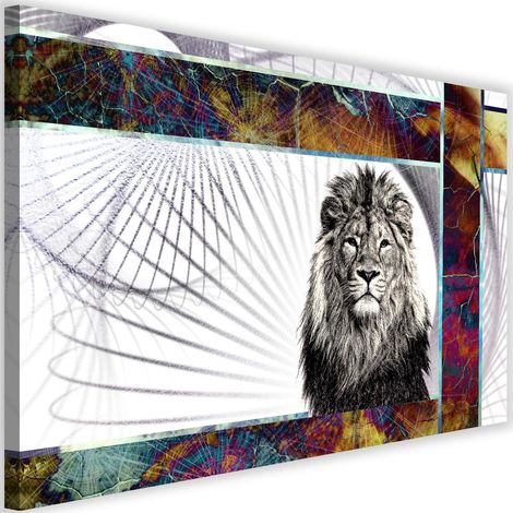 Tableau sur toile Animaux lions 60x40 (1/5)