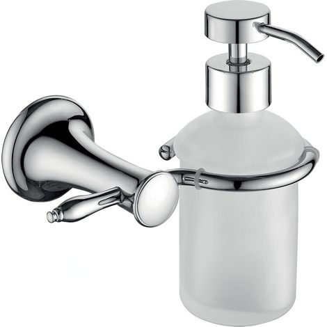 Novaservis Ferro Retro - Distributeur de savon avec support, verre dépoli / chrome ARE34 (1/2)