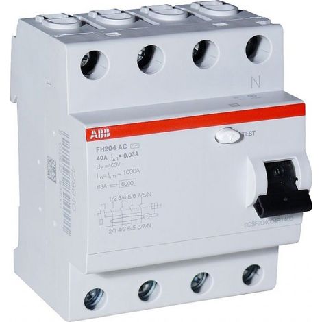 Disyuntor diferencial FH204 AC-25/0,03 - 4 polos (1/4)