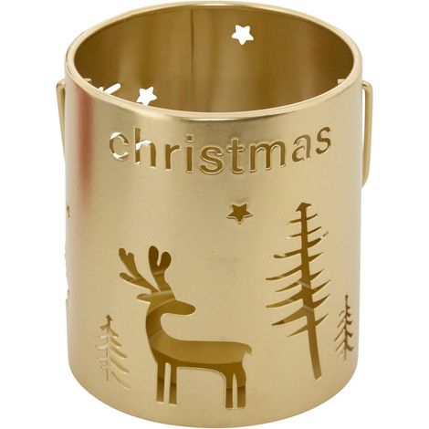 Lanterne de Noël en métal ajouré - Atmosphera créateur d'intérieur (1/5)