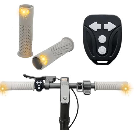 Scooter électrique Elkick ebike avec guidon et clignotants à distance (2026), compatible Xiaomi M365, Segway et Ninebot G30.