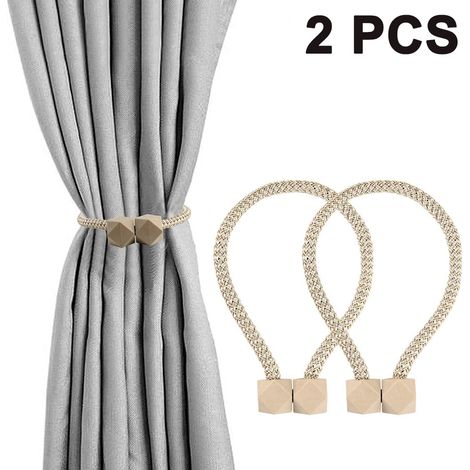 Embrasse Magnetique - 45 Cm - Boule 2 5 Cm - Pour Rideaux - Lot De 2 (1/5)