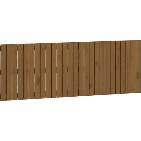 Maison Exclusive - Cabecero cama pared madera maciza pino marrón