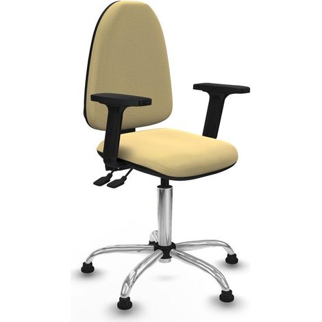 Piqueras y Crespo Aýna Asincro silla de oficina crema diseño moderno (1/3)