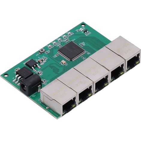 Module de commutation 5 ports 1000M 100M actif Gigabit Ethernet à base de blocs pour RTL8367RB DC 5V (1/5)