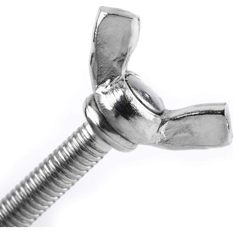 Vis papillon Akozon, 5 pièces M6 DIN316 304 en acier inoxydable (M6 x 12 mm)