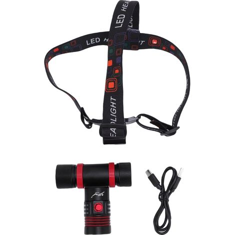 Lampe frontale de plongée sous-marine 5000LM IPX8 étanche 3 Modes 262,5 pieds sous l'eau pour la plongée en apnée (1/5)