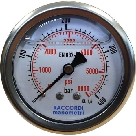 Hinteres Manometer 400 bar MG3-63 Gewinde 1/4" (1/5)