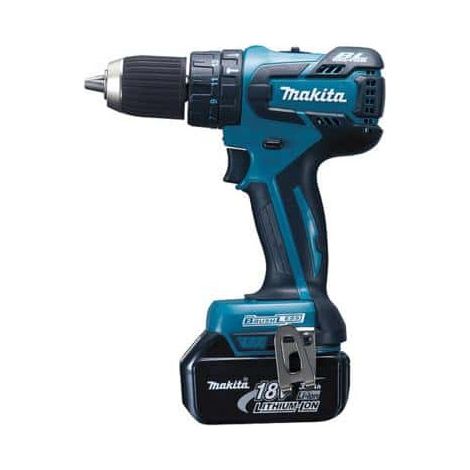 MAKITA - TRAPANO AVVITATORE PROFESSIONALE A PERCUSSIONE CON BATTERIA (1/2)