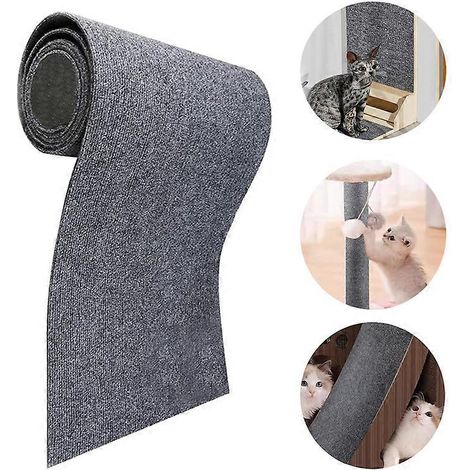 Tapis à griffer auto-adhésif pour chat, griffoir pour canapé ou mur, tapis à griffer pour chat, griffoir à faire soi-même, accessoires de nettoyage (1/5)