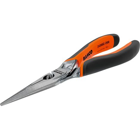 Pince Bahco ergo flat nose pliers chrome ergonomique orange