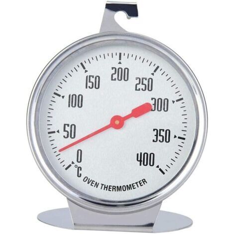 Ofenthermometer aus Edelstahl, 400-Grad-Kochthermometer zum Aufhängen oder Einlegen in den Backofen (1/4)