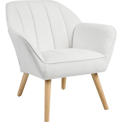 Sessel TORUD Stoff Weiß