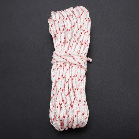 Corde de Démarrage en Nylon de 5.0mm 10m, Cordon Traction pour Tondeuse Echo, Cordon Remplacement Contre l'abrasion Longueur 10 Mètres (1/5)