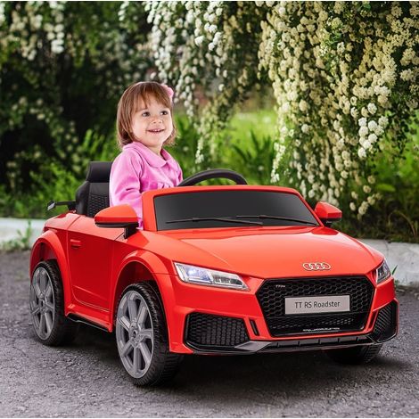Coche eléctrico infantil Audi 12V, mando 2,4G, música, LED, rojo DESVIAE (1/5)