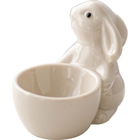 Estantería con forma de conejo, vajilla blanca (1/5)