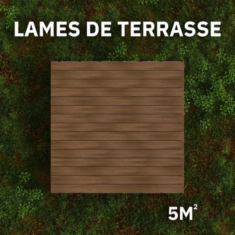 Kit Terrasse PVC BELLAME 5 m² (222 x 14,5 x 2,2 cm) - Chêne Noix de Muscade