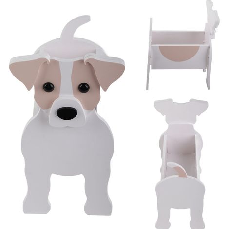 Hundeförmiger PVC-Pflanztopf – Dekorativer Tierblumentopf – 31 x 24,3 x 17,9 cm (5er-Set) für den Innen- und Außenbereich