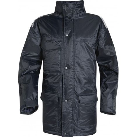 PARKA DELTA PLUS POLYESTER ENDUIT PVC BLEU MARINE / GRIS - HEDMAMG0 48/50 (M)