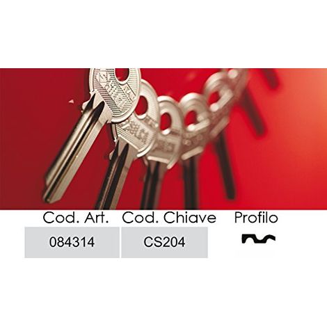 Chiave Piatta Cisa CS204 Silca Ottone Nichelato 100 Pezzi