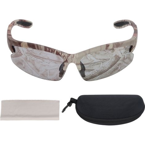 Lunettes camouflage demi-cadre légères et robustes, antichocs, idéales pour la pêche et les voyages (1/5)