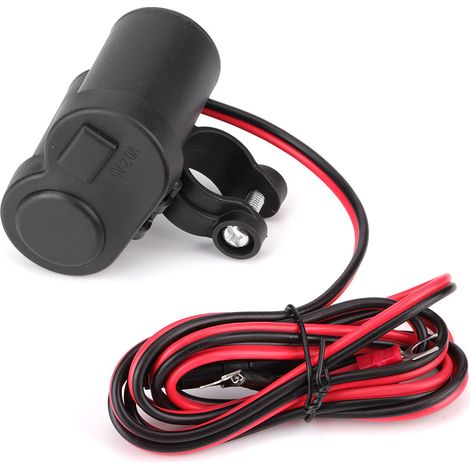 Adaptateur Allume-Cigare 12V Moto USB pour Recharge Téléphone 1x Prise Chargeur (1/5)