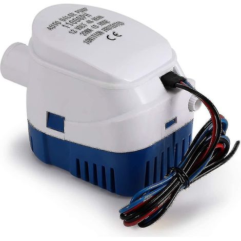 Pompes de cale, 12v 1100gph Pompe de cale automatique Marine Tauch Bilge Auto Silent Flssigkeitspumpe Wasserpumpe Fr Boote, Teiche, Pools Jnnjv (1/4)