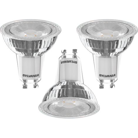 Litecraft Light Bulb GU10 4.5W 4000K Cool White Dimmable LED in Clear - 3 Pack