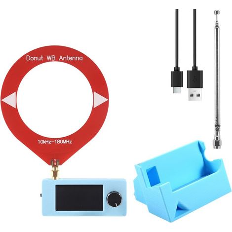 SI4732 Mini-Kurzwellenradio-Set FM/AM/LSB/USB mit SI4732 Radioempfänger, Antenne und Ständer Frequenzbereich 10 kHz-180 MHz 1,9-Zoll-Bildschirm.