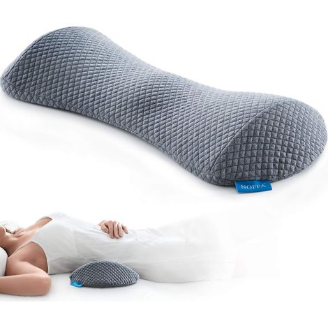 Oreiller lombaire, coussin de soutien lombaire pour chaise de bureau/de sommeil, oreiller de soutien dorsal (1/5)